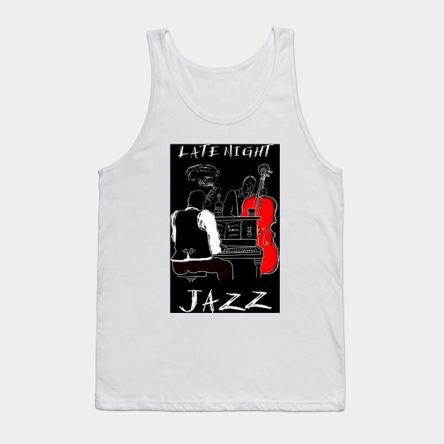 Late Night Jazz Tank Top by PLAYDIGITAL2020